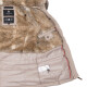 Marikoo Nekoo warm gefütterte Damen Winterjacke mit Kunstfell Taupe Größe L - Gr. 40