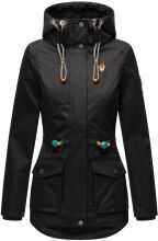 Marikoo Damen Outdoor wasserabweisende Übergangsjacke - Schwarz-Gr.S