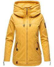 Navahoo Wekoo ladies spring jacket with hood - Mustard Yellow-MD-Gr.S