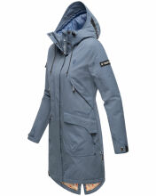 Navahoo Pfefferschote Damen Parka Blau Größe S - Gr. 36