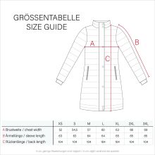 Marikoo Benikoo Damen lange Winterjacke Schwarz Größe S - Gr. 36