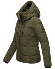 Marikoo Shimoaa XVI Damen Winter Steppjacke Dark Olive Größe XL - Gr. 42